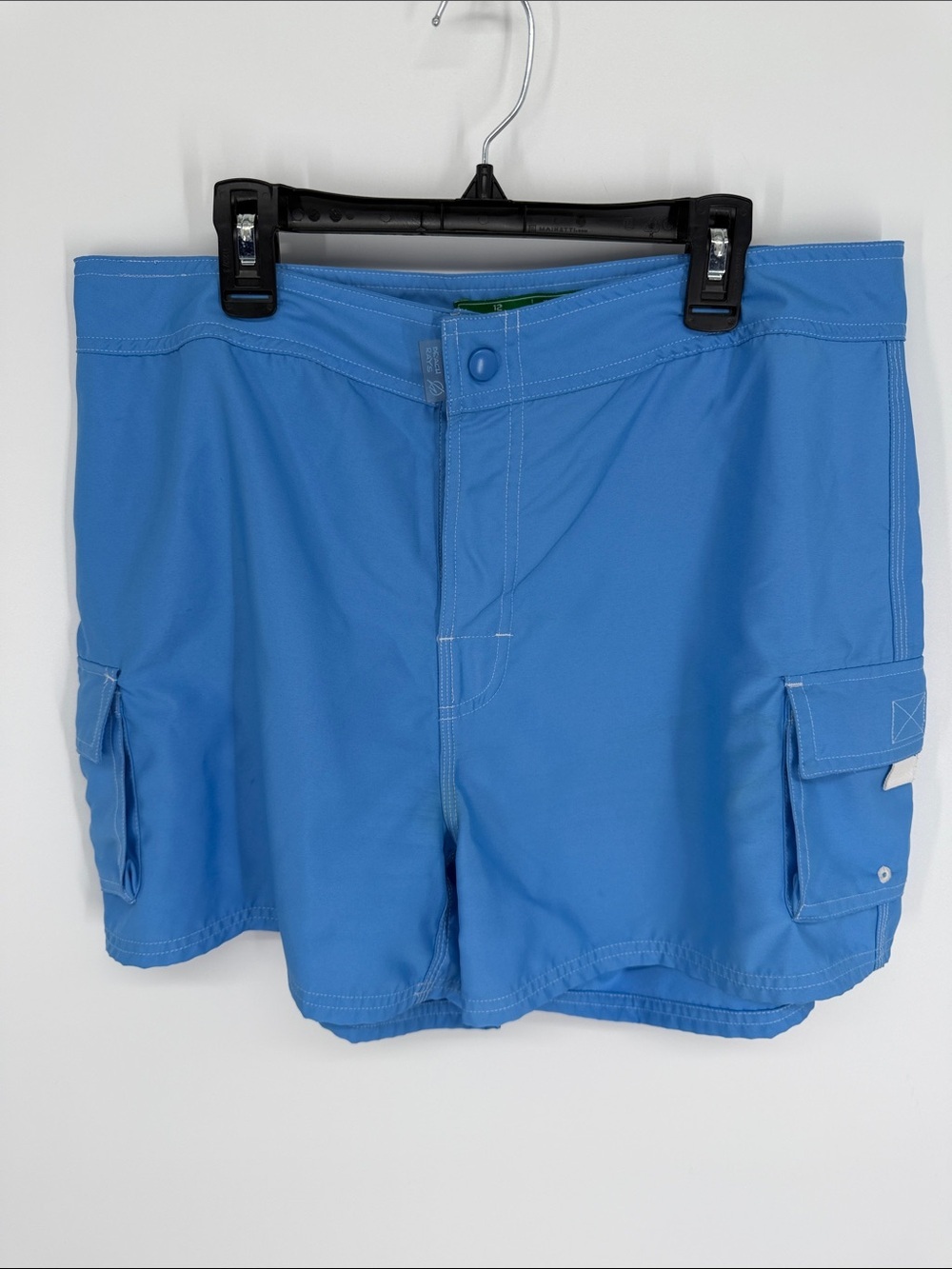 Beach Rays Board Shorts Women’s Size 12 Light Blue Pockets